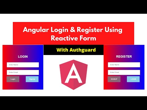 Angular Login & Register Using Reactive Forms | Angular 12 | NSCODE
