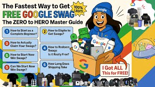 БЕСПЛАТНО Google Swag: руководство «От нуля до героя» (получите толстовки, бутылки с принтерами и... screenshot 3