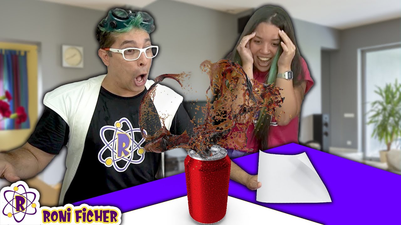 ABRIMOS UMA LATA DE COCA-COLA COM PAPEL OFICIO! DETETIVES DA CIÊNCIA!!