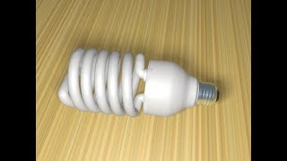 How to Model Energy Saving Light Bulb Using Splines in Cinema 4D