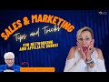 Sales  marketing tips and tricks for networking and affiliate gurus