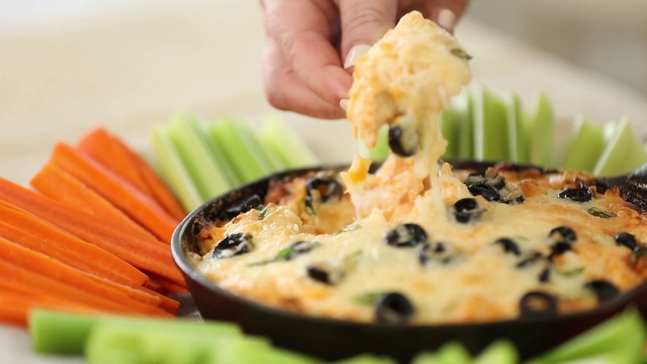 Skinny Buffalo Chicken Cheese Dip Recipe Youtube