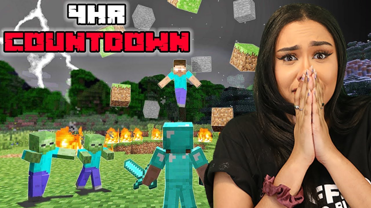 I Survived Day 1 HARDCORE Minecraft | 4 Hour Countdown - YouTube