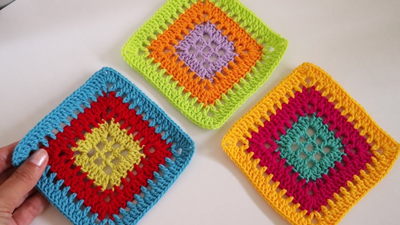 Kutucuklu Kare Hırka / Yelek Motif Yapımı ( Motif 100 )