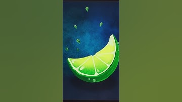 You Can Draw This lemon in PROCREATE(#shorts)