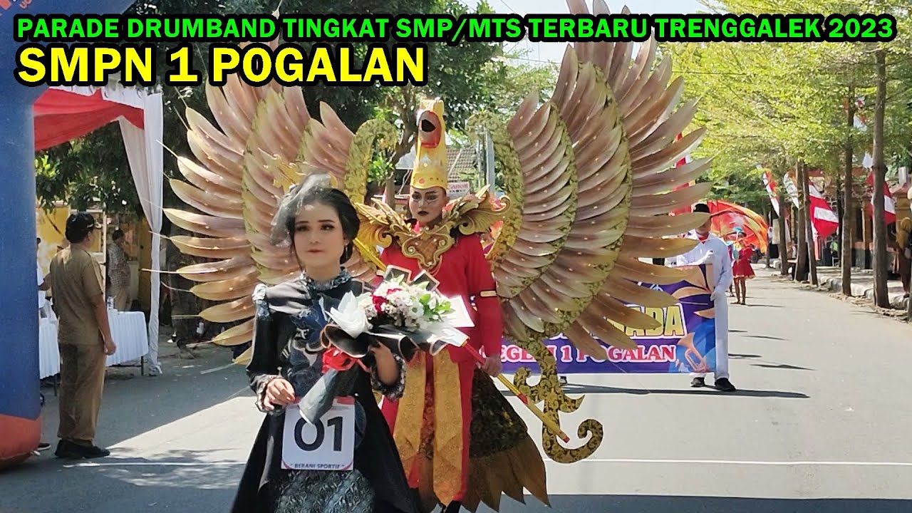 DRUMBAND SMPN 1 POGALAN (PARADE DRUMBAND TINGKAT SMP/MTS TERBARU TRENGGALEK 2023)