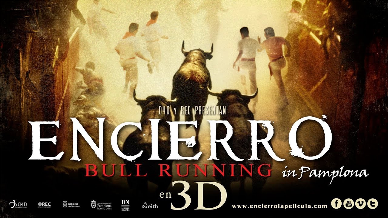 Encierro 3D Bull Running in Pamplona San Fermín 2012 (Spanish language)