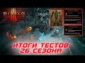 Diablo 3: Итоги тестирования 26 сезона на PTR сервере