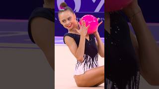 These Ball Catches Are So Clean 🔥 #rhythmicgymnastics #olympics  #shorts