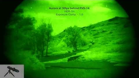 SiOnyx Aurora: Half Moon and a PVS-14