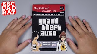 Unboxing GTA DOUBLE PACK PS2 Indonesia, Rockstar Games Double Pack Grand Theft Auto PlayStation 2