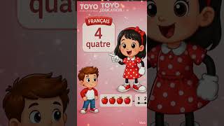 👉 Learn French Numbers 🇫🇷 | Quatre = Four
