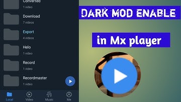 Mx player mein dark mod kaise enable karein?  How to enable dark mode in the mx player?