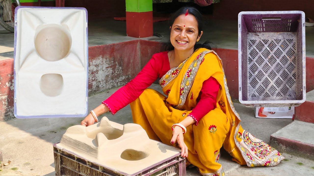 মাটির তোলা উনুন এইভাবে বানালে ভাঙ্গবেনা আর বানানোও সহজ | How to make portable mud oven