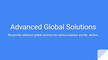 Advanced Global Solutions | Introduction