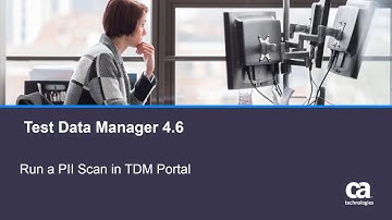 Run a PII scan in CA TDM Portal
