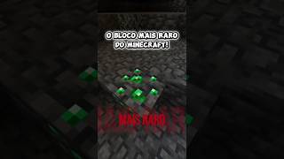 O BLOCO MAIS RARO DO MINECRAFT! #minecraft #curiosidades #jogos