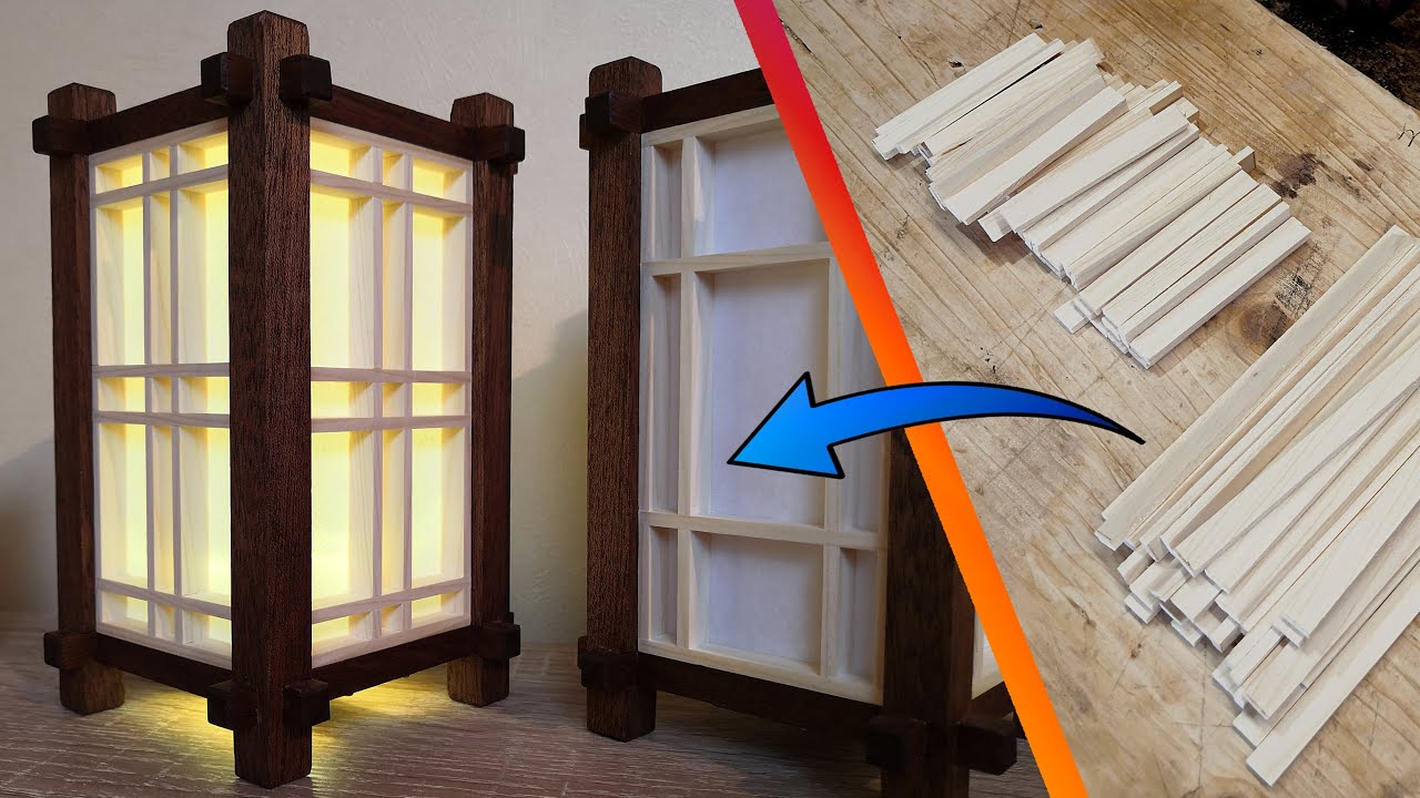 Fabrication - Mini Lanterne Japonaise USB -  style KUMIKO