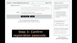 Online Banking Registration Tutorial