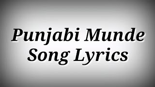 LYRICS Punjabi Munde Song - Ghudchadi | Parth Samthaan,Khushalii Kumar