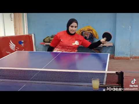 اسرع لاعبة تنس طاولة جلوس فى مصر منى احمد نجمة نادى أهلى فاقوس الشرقية شبكة علم مصر