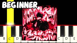 MONTAGEM PEGADORA (Slowed) Phonk - Fast and Slow (Easy) Piano Tutorial (Melody only) - Beginner