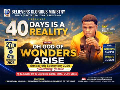WELCOME TO OUR PRAYER SUMMIT   || 17TH SEPT. 2026.