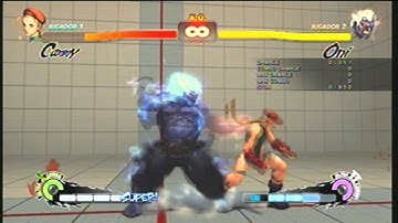 USF4 - ONI Safe Jump / Cross up HK (Against Cammy)