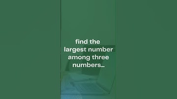 program of day 1 🎯🎮 || Write a C program for finding the largest number among three numbers...😍😎