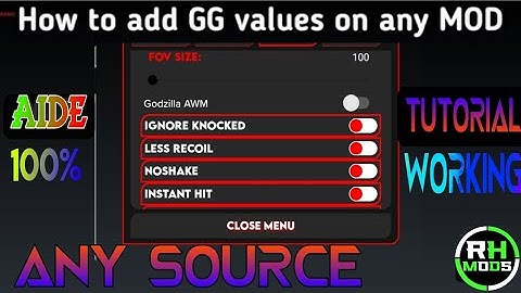how to add gg value in Any Source Coad #modmenu #gghacks #ggvalue #Rhmods