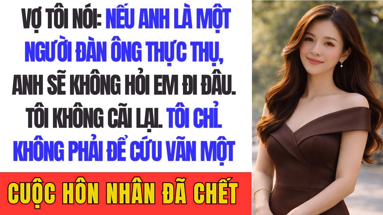 “‘Nếu anh là đàn ông thực thụ, anh đã không hỏi em đi đâu’ — và tôi chọn im lặng”