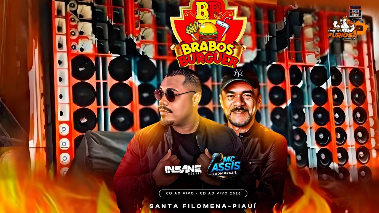 CD AO VIVO  BRABOS BURGUER 2026 INSANE DJ E MC ASSIS FROM BRASIL 