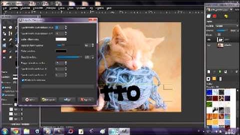 Come creare una scritta trasparente con Gimp 2.6 .avi