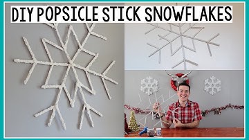 DIY Popsicle Stick Snowflakes | Holiday Room Decor | DecoArt®