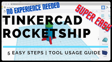 Tinkercad Rocket ship Tutorial | 5 super simple steps