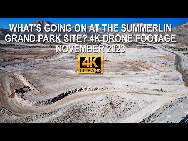 What's Going On At The Summerlin West Grand Park Site 4K Drone Footage?