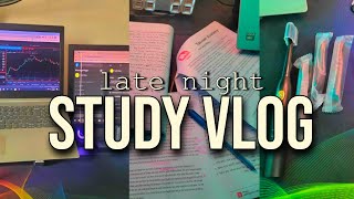 study vlog | productive nights, unboxing my new electric toothbrush