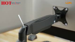 How to Install LDT13-C012 Counterbalance Curved & LCD Monitor VESA Desk Mount