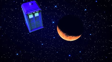 Doctor Who Stop motion Flying TARDIS
