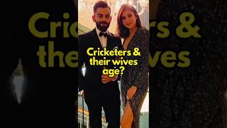 Top 22 Cricketers & Their Wives Age #shorts #crickscoop #viratkohli #msdhoni