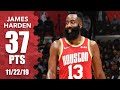 Harden crosses up Patrick Beverley, drops 37 points in Rockets vs. Clippers | 2019-20 NBA Highlights