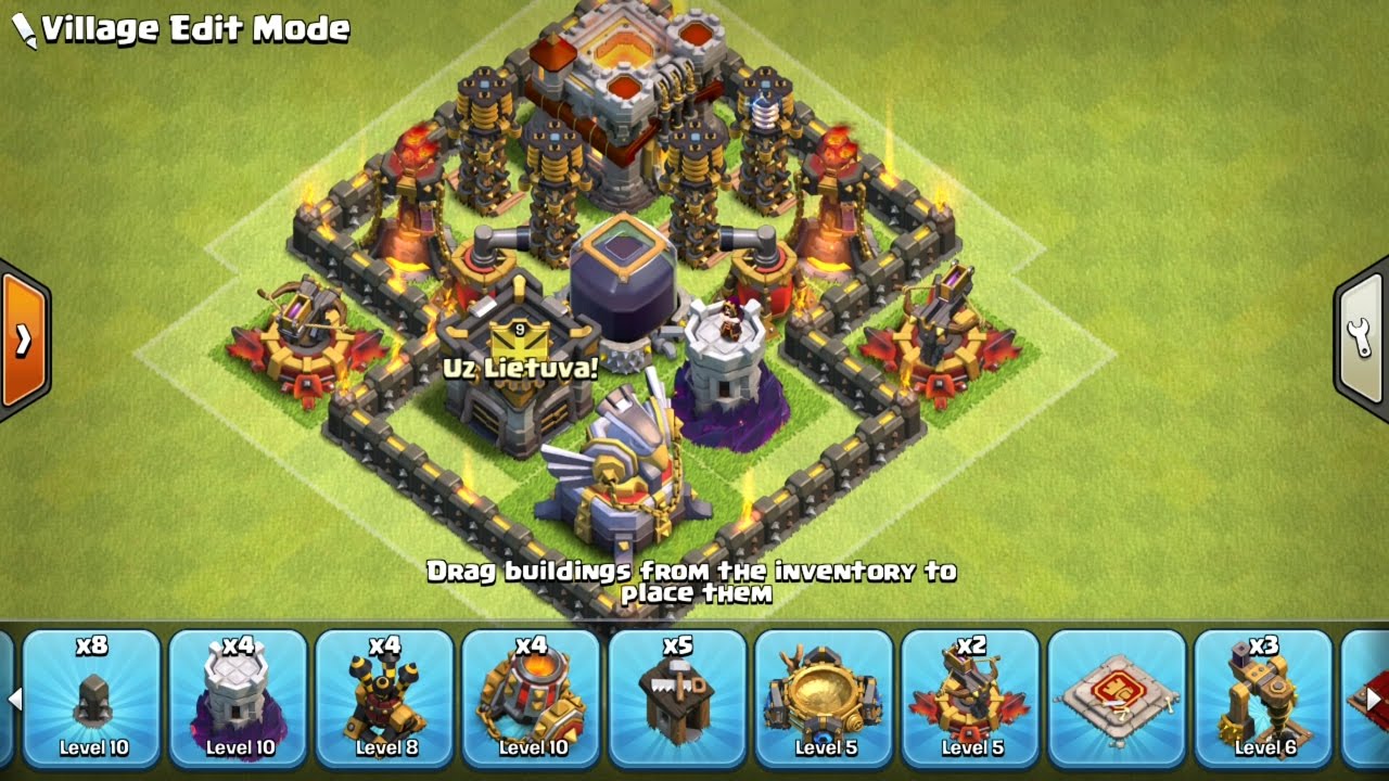 Clash of clans th11 hybrid base