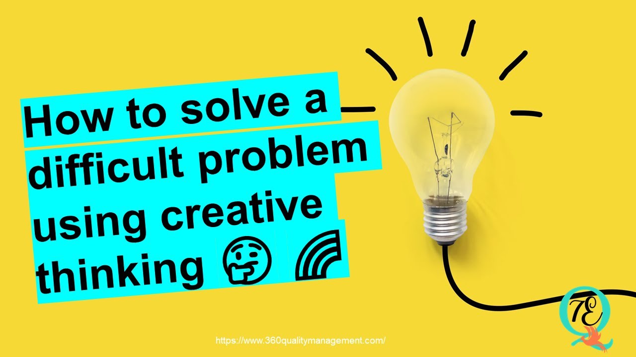 How to solve a difficult problem using creative thinking 🌈🤔 - YouTube