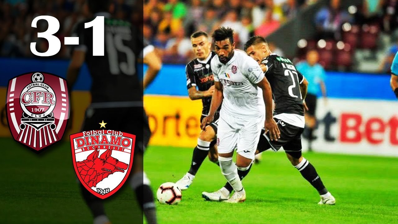 Rezumat: CFR Cluj - Dinamo 3-1 (Ţucudean 66', 78', Omrani 73'/Mihai Popescu 61') liga 1 clasament