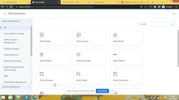 Create connection in zoho creator - On demand Video for connection in zoho creator - Rahul Bindal