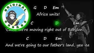 Vignette de la vidéo "Bob Marley - Africa Unite - Chords & Lyrics"