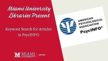 PsycINFO: Keyword Searching