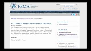 Get FREE College Credits from FEMA