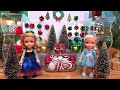 Christmas store trip ! Elsa &amp; Anna toddlers - shopping - Barbie dolls