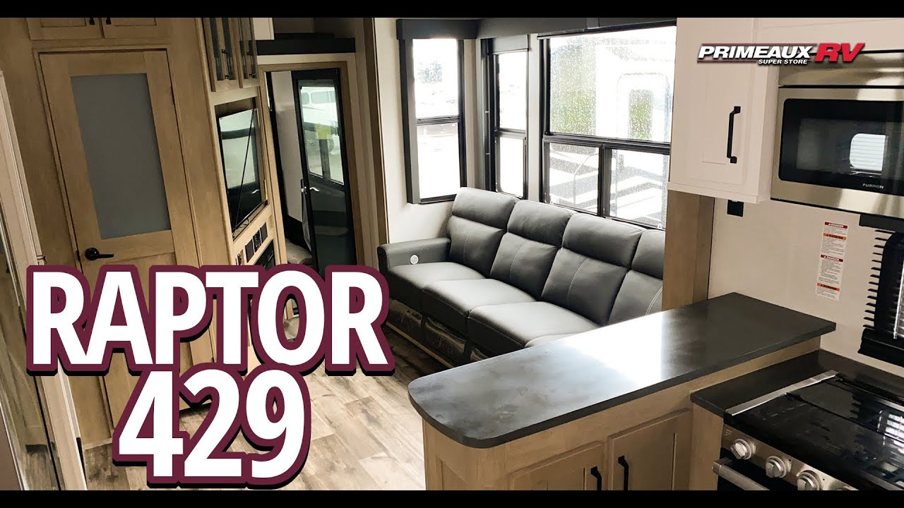 2022 Raptor 429 Toy Hauler Dual Patios and 13 ft garage YouTube